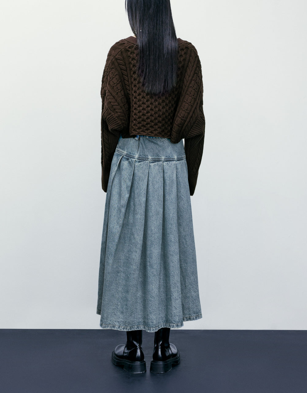 Midi Denim Skirt