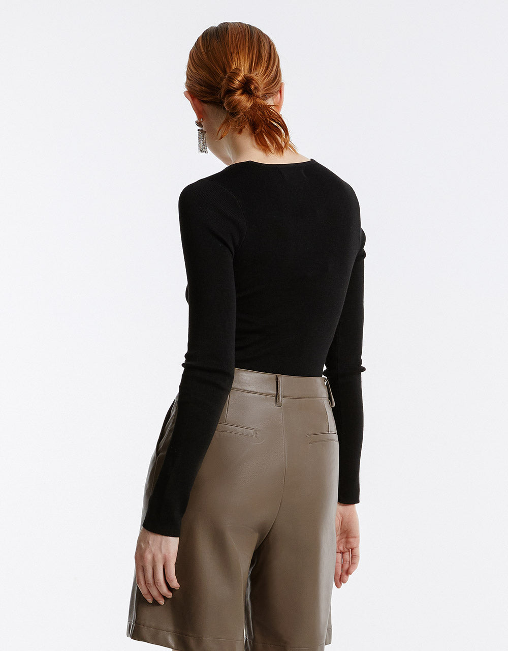 Lace Up Front Sweater