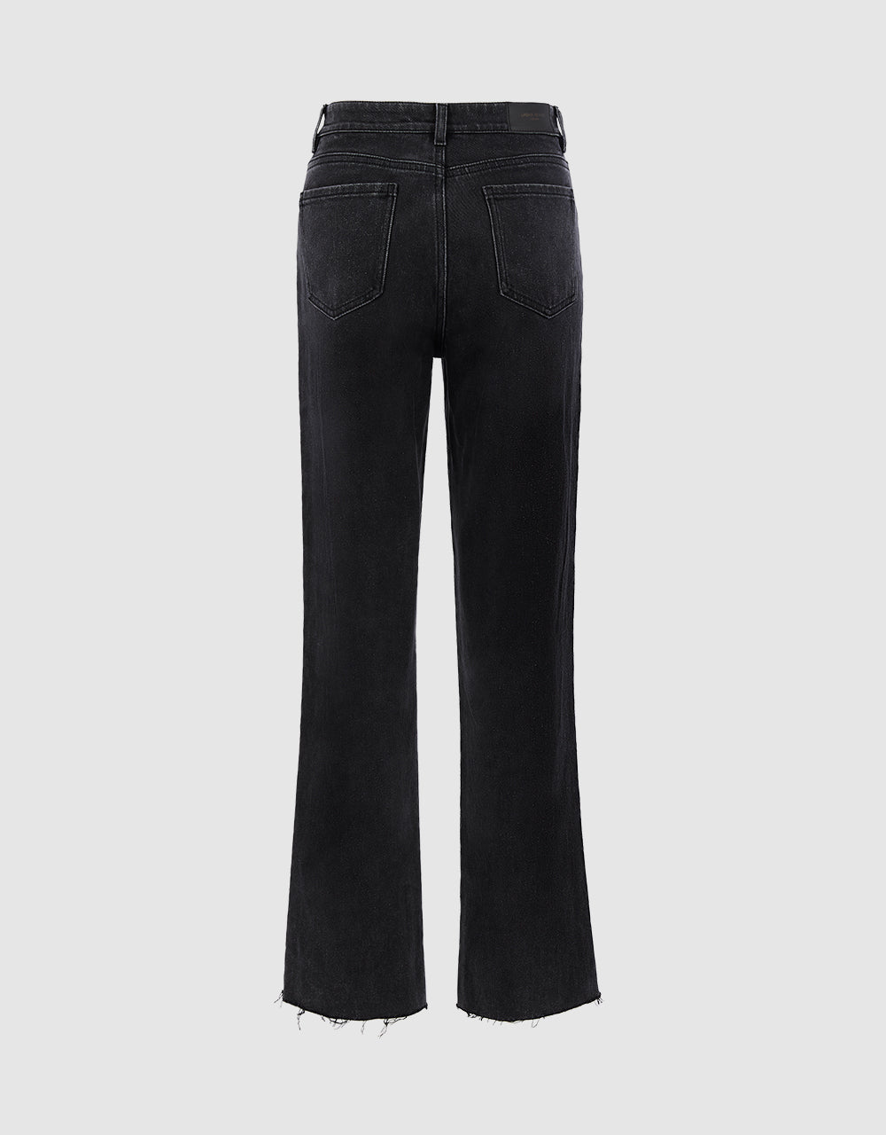 Mid Waist Straight Jeans