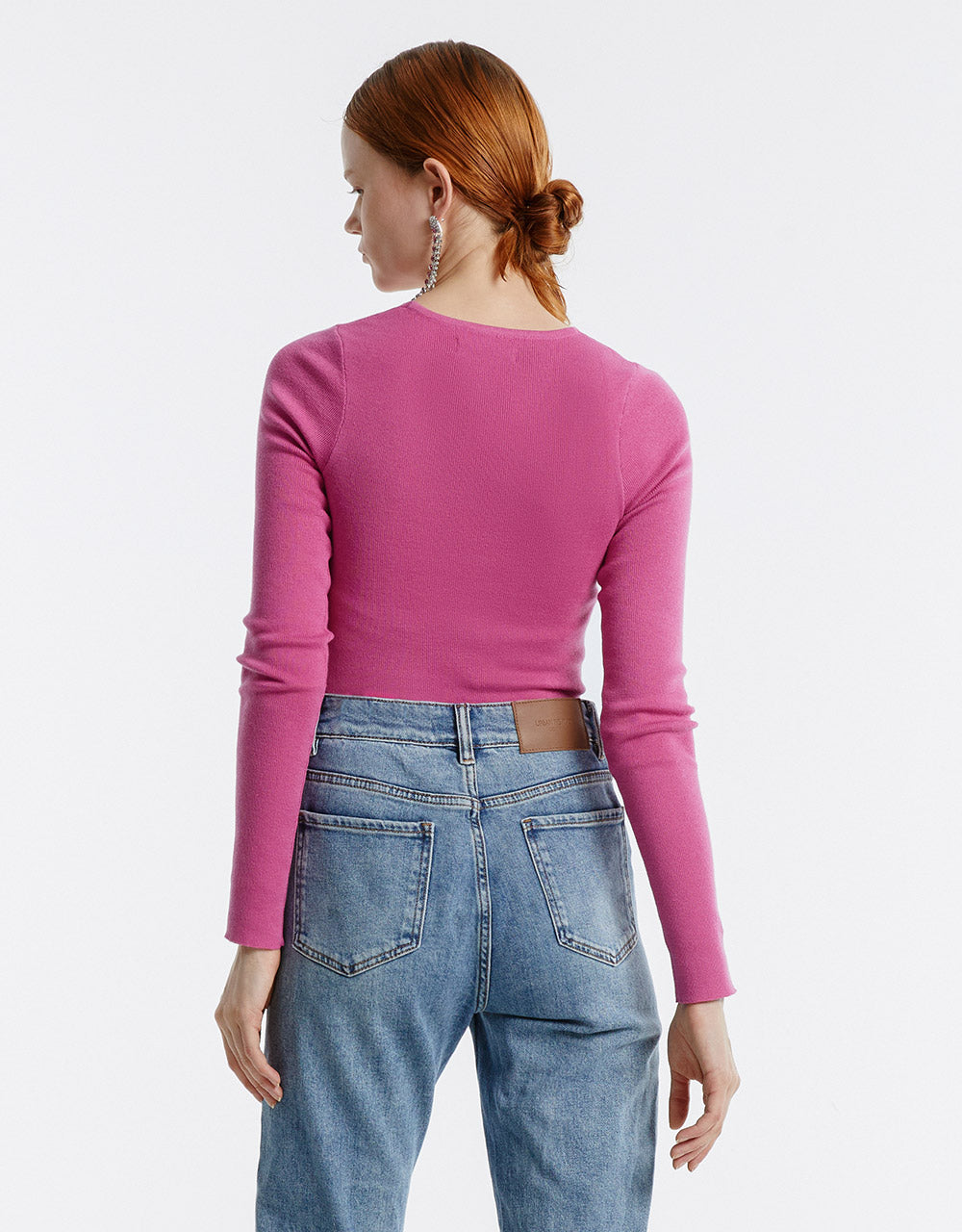 Lace Up Front Sweater