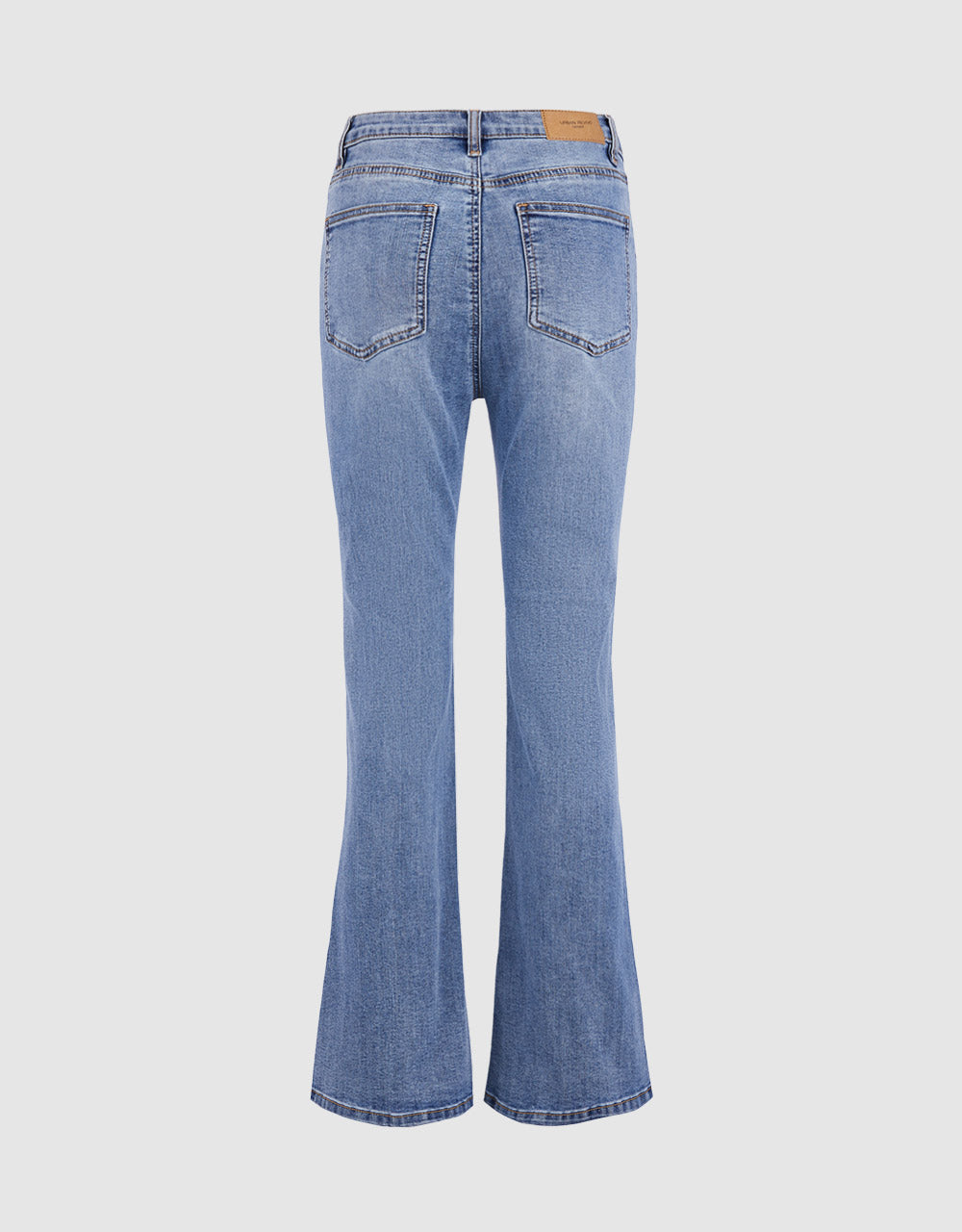 Slit Hem Flare Jeans