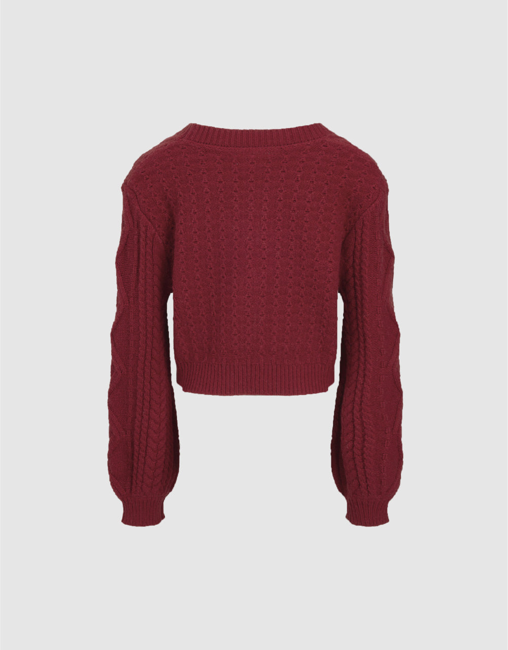 V Neck Crop Cardigan