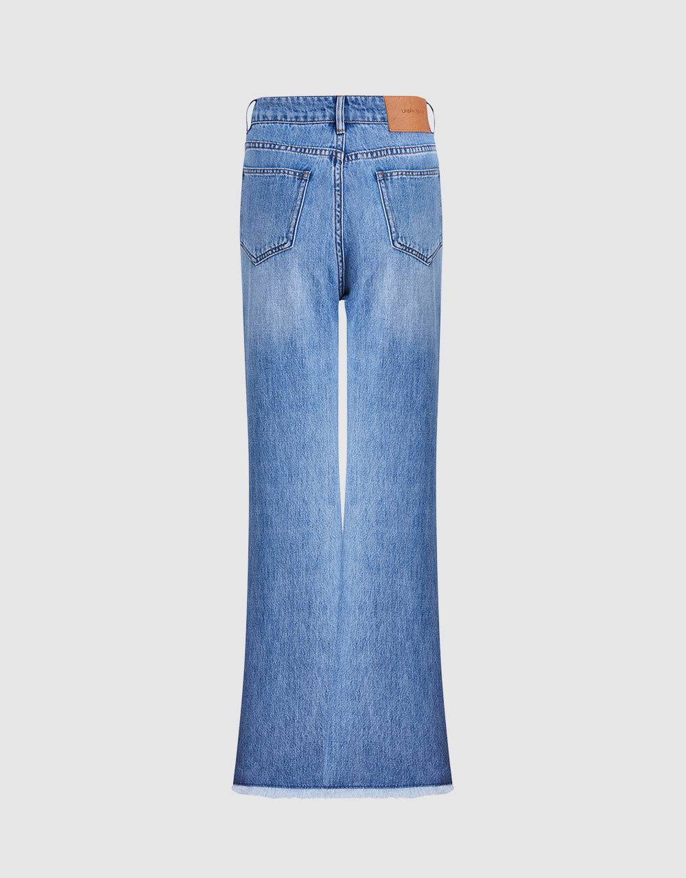 Ripped Straight Jeans