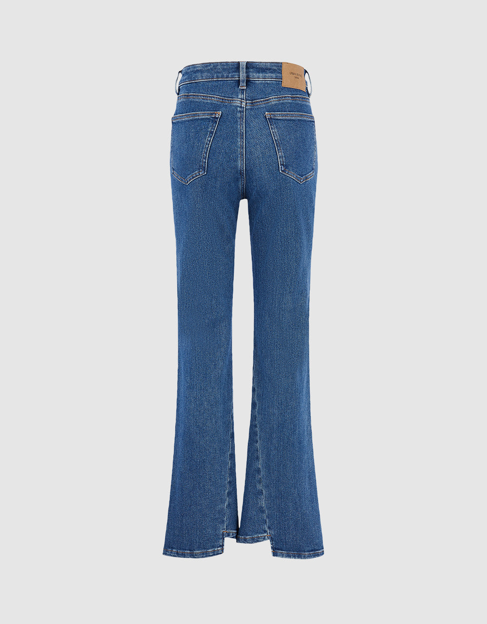Slit Hem Flare Jeans
