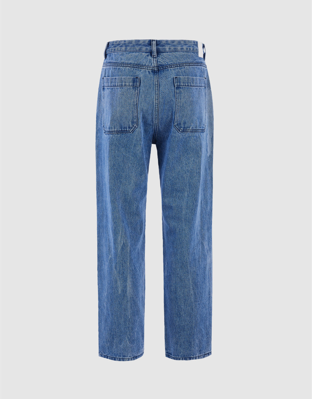 Printed Straight Jeans
