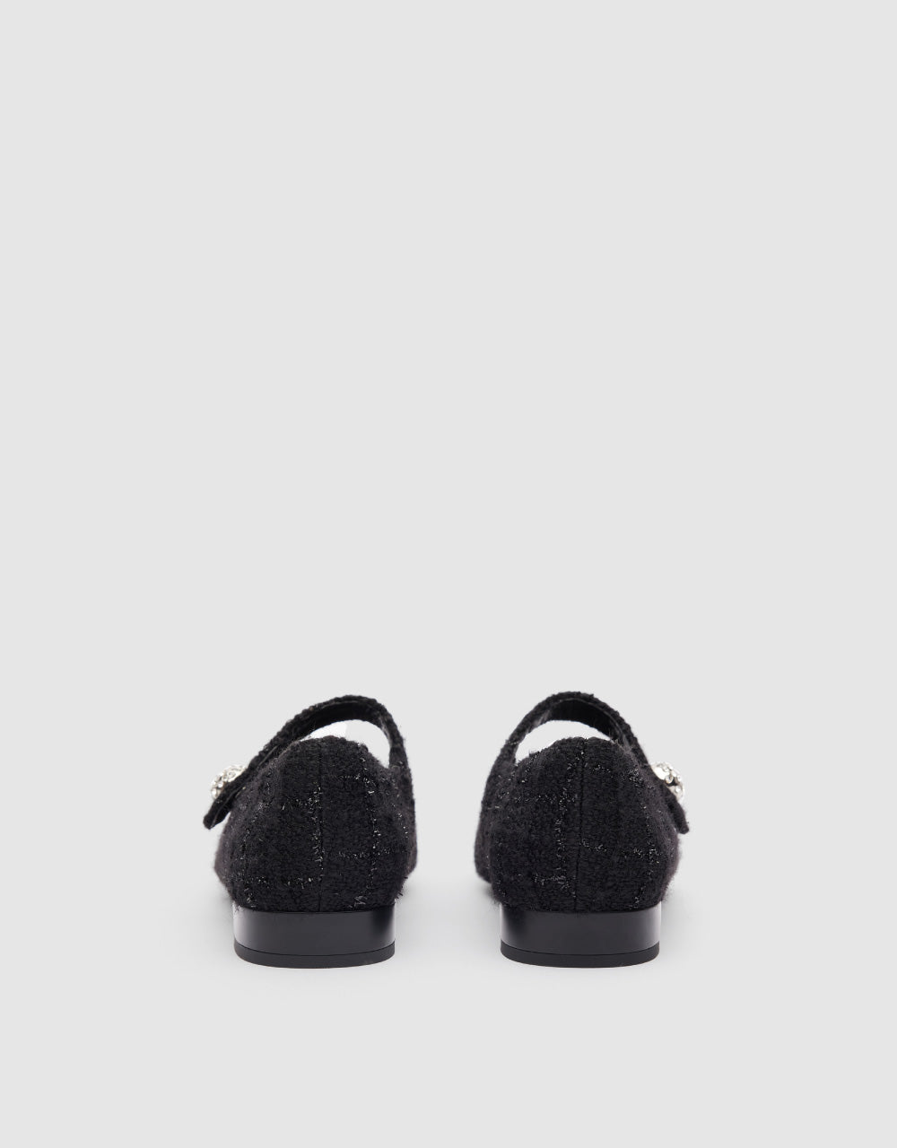 Tweed Round Toe Pumps