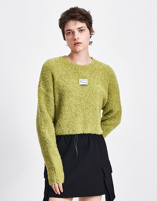 Badge Logo Cropped Sweater