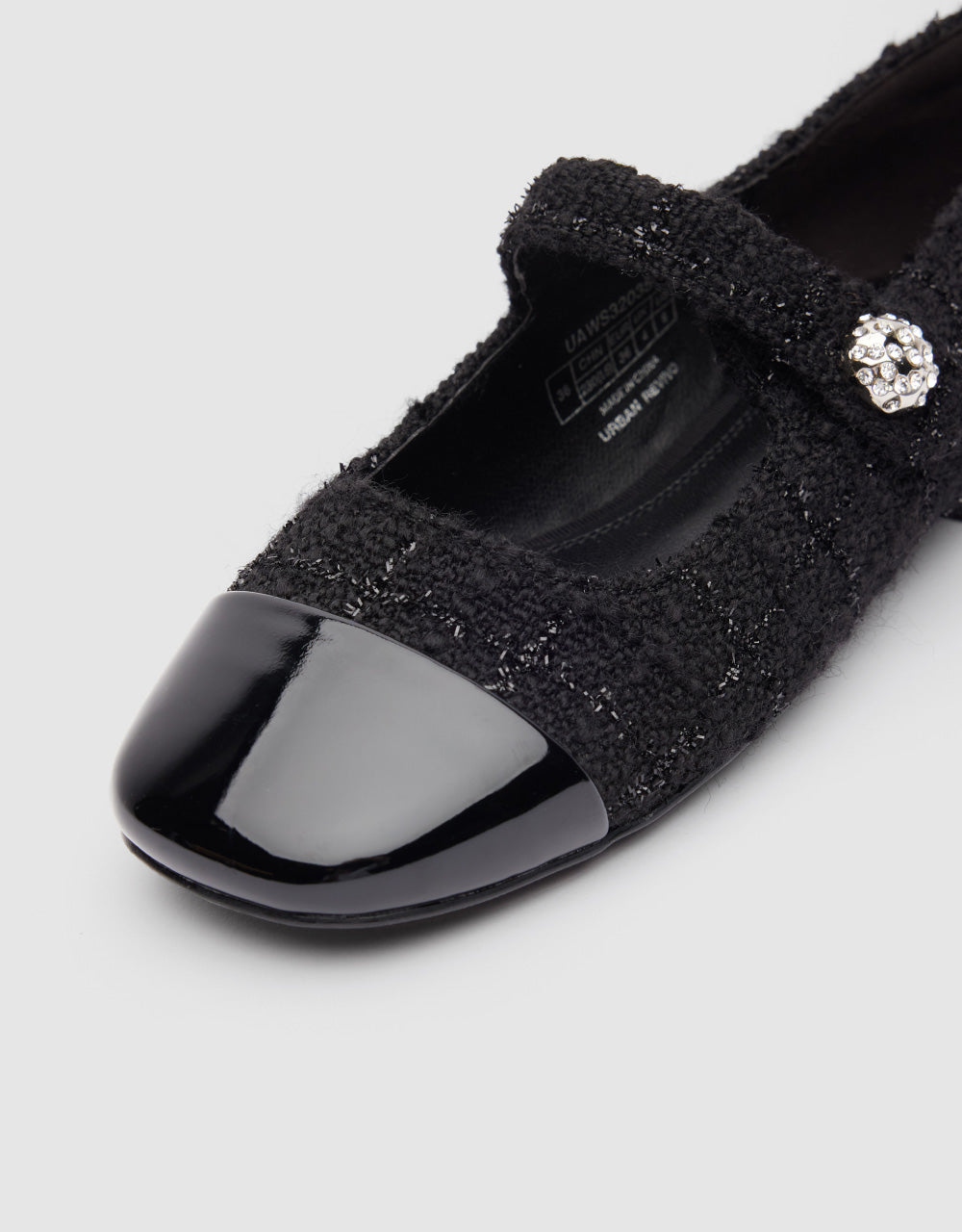 Tweed Round Toe Pumps