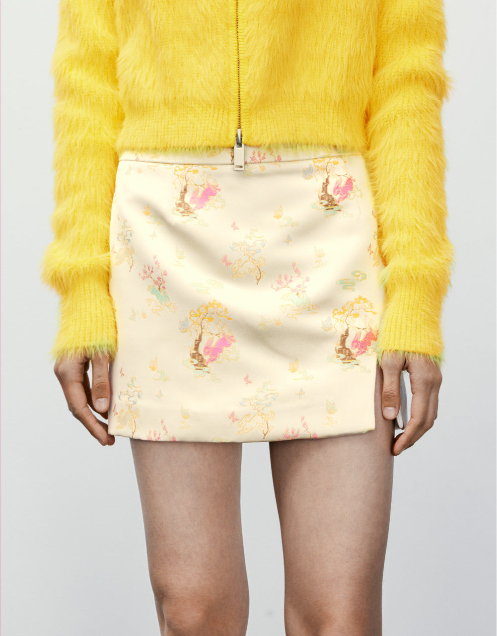 Emroidered Mini Skirt