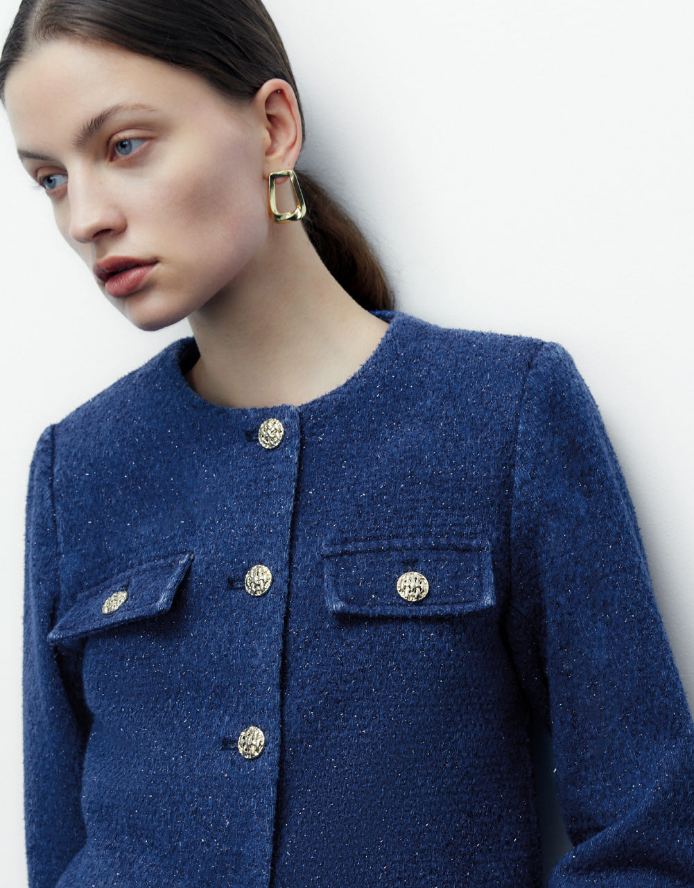 Tweed Denim Jacket