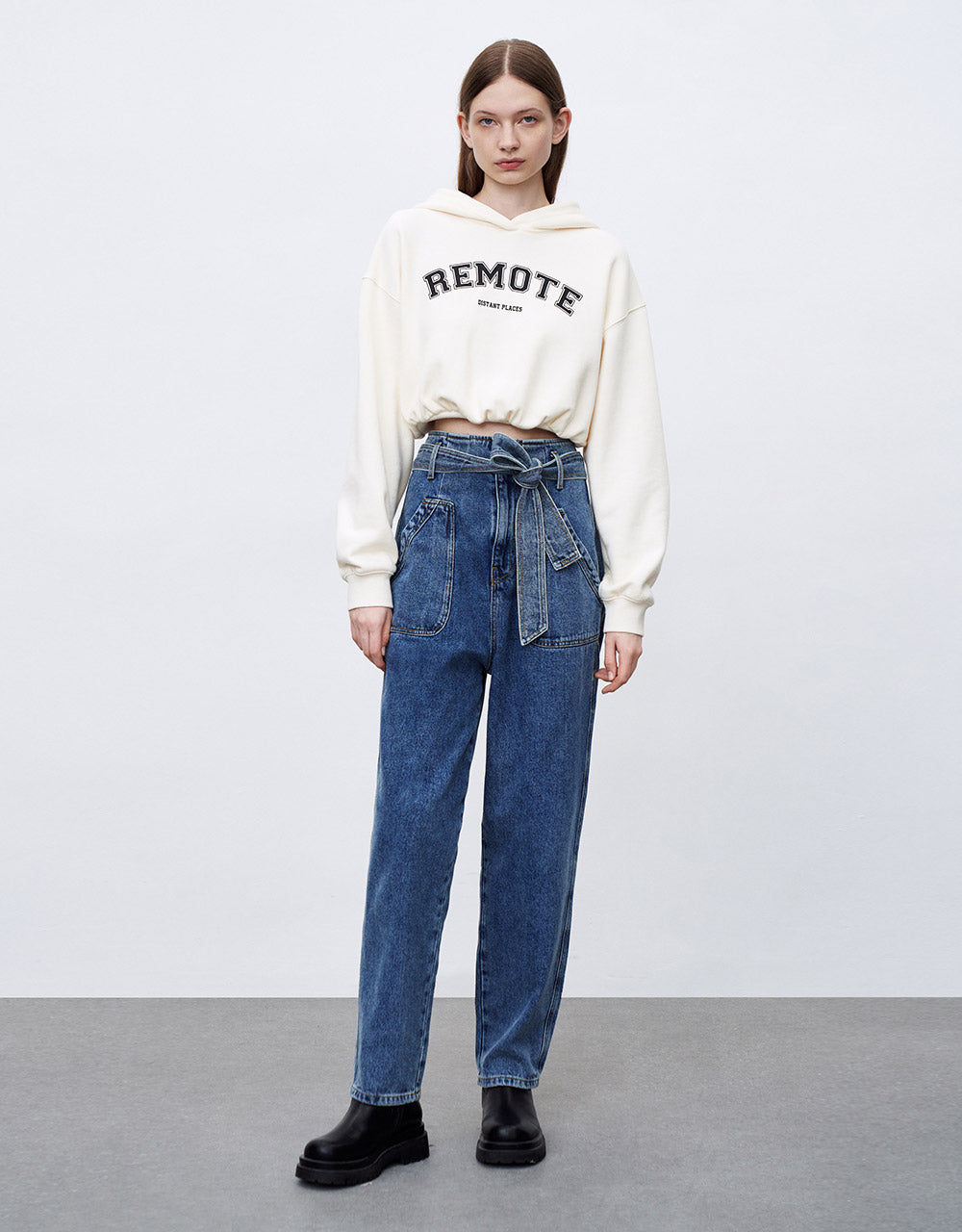 Belted Mom Jeans