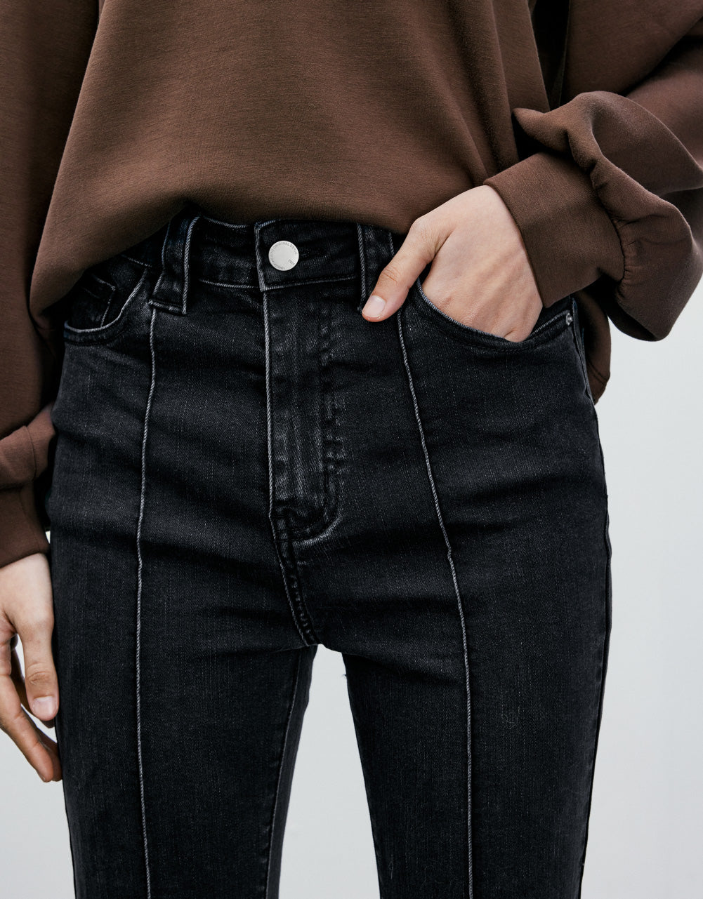 Mid-Waist Flare Jeans