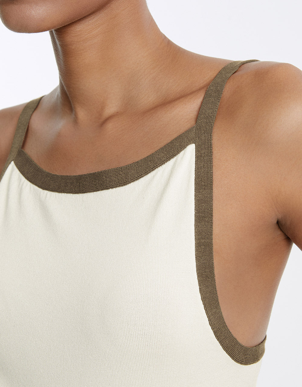 Contrast Trim Knitted Camisole