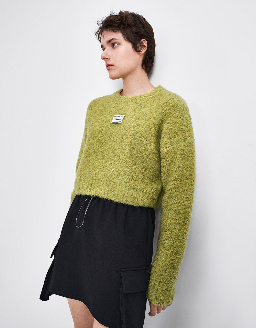 Badge Logo Cropped Sweater
