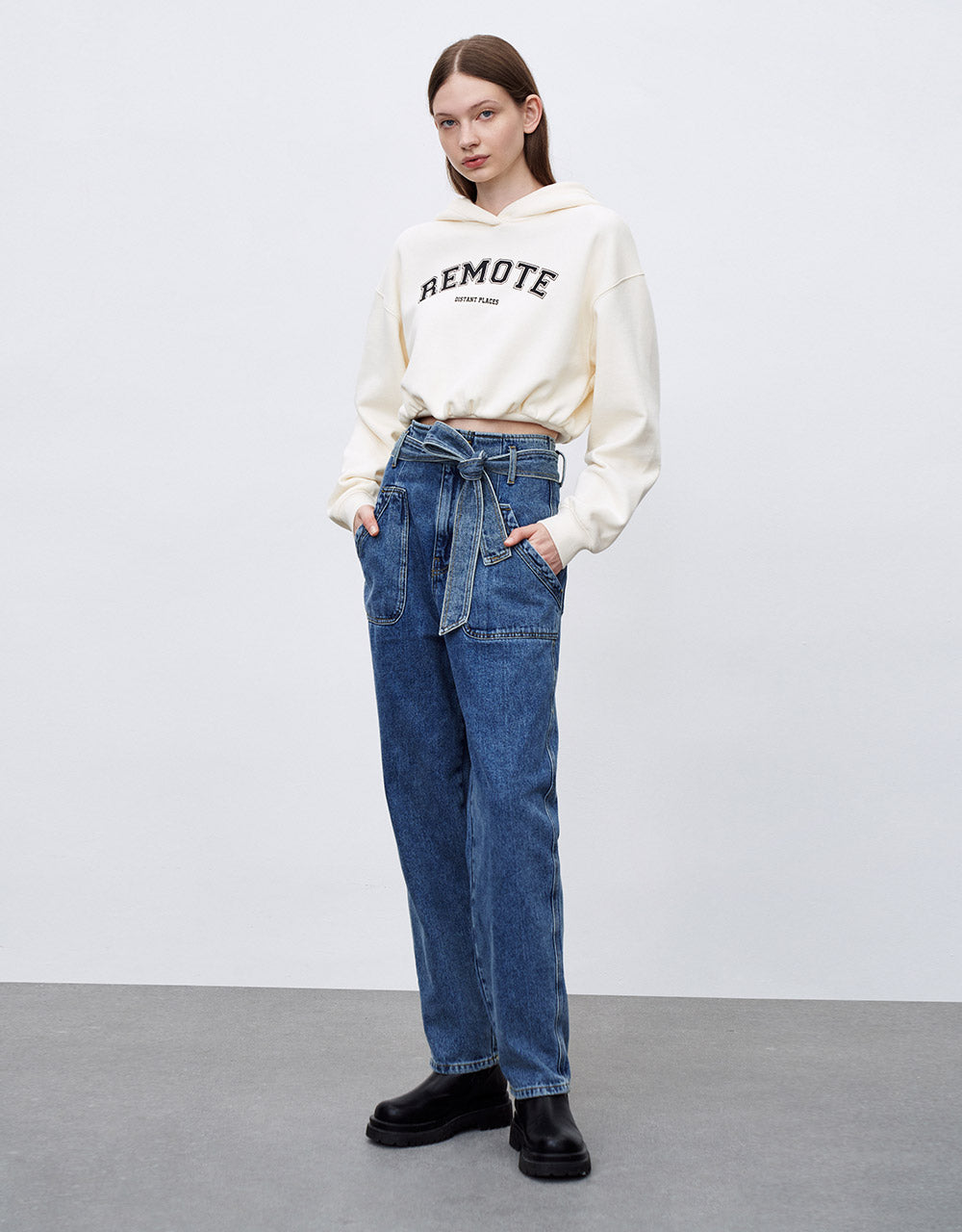 Belted Mom Jeans