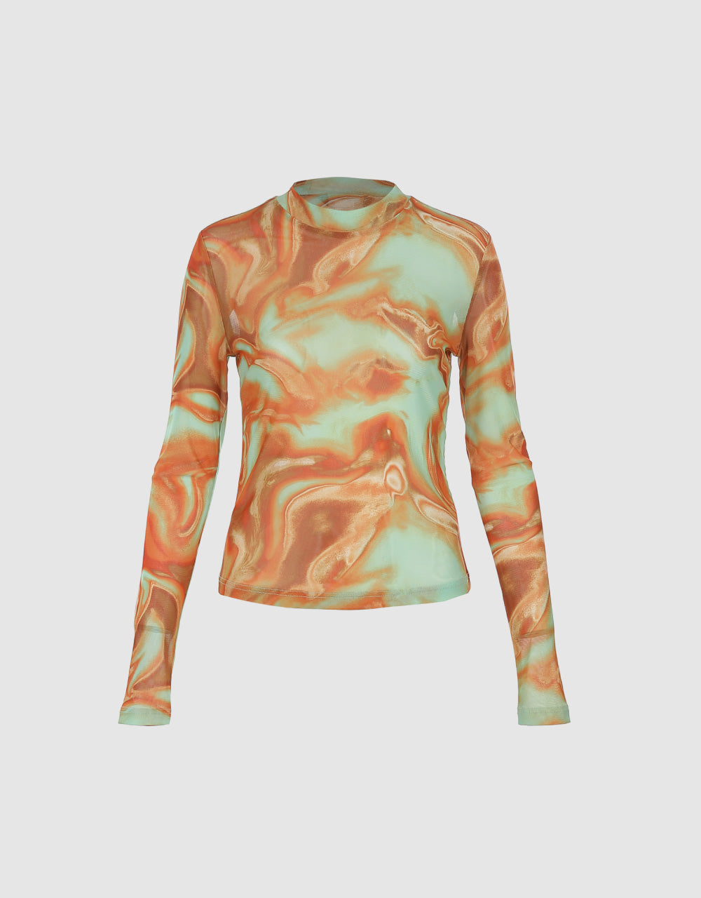 Abstract Print Skinny Top