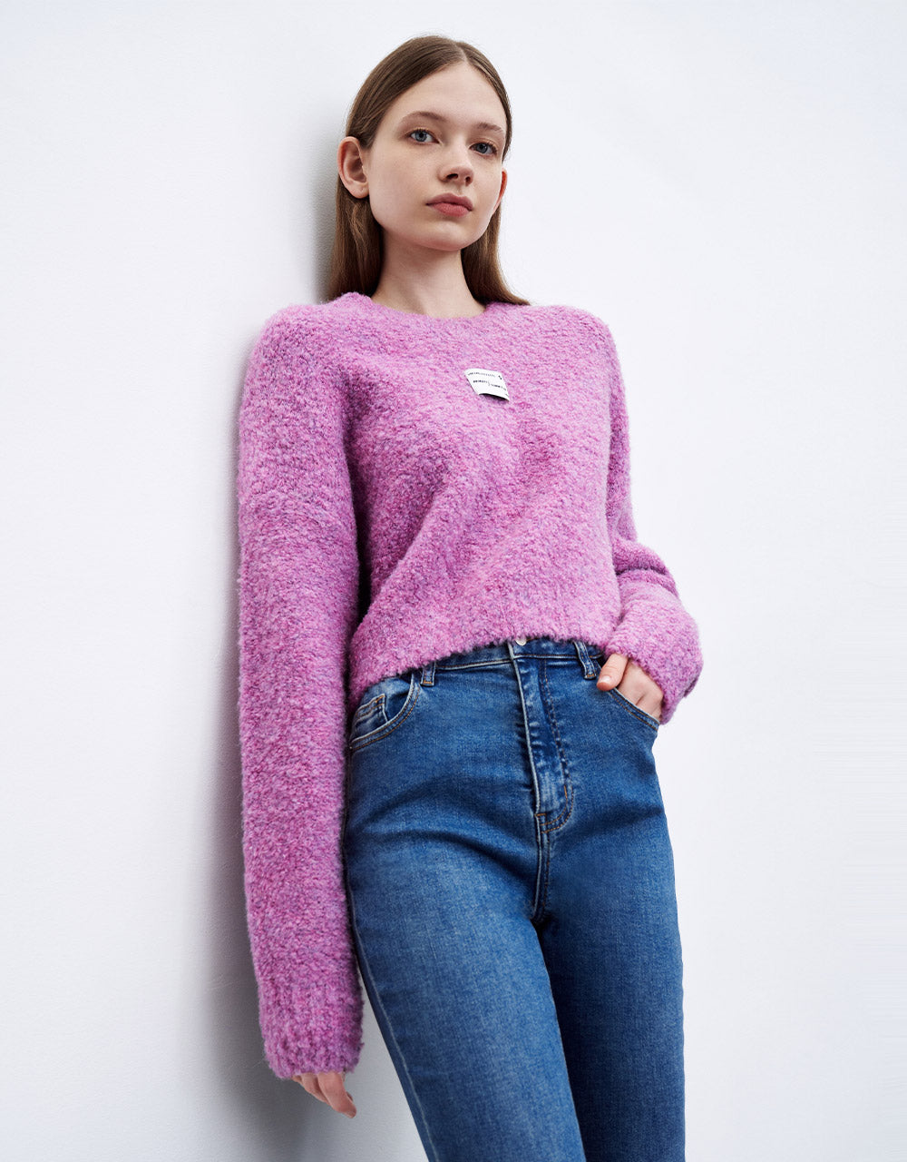 Badge Logo Cropped Sweater