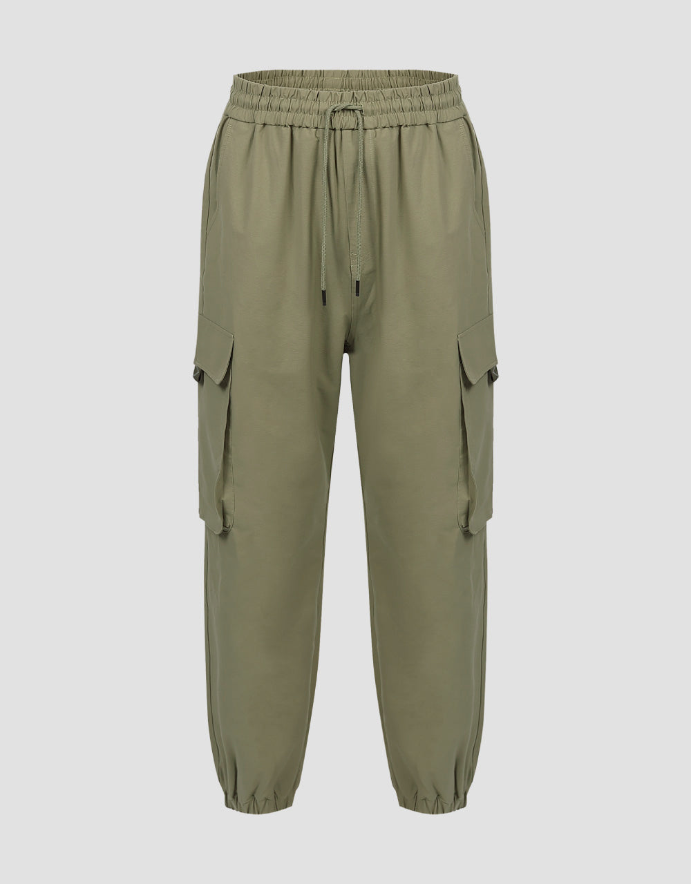 Multi-Pockets Drawstring Waist Jogger Pants
