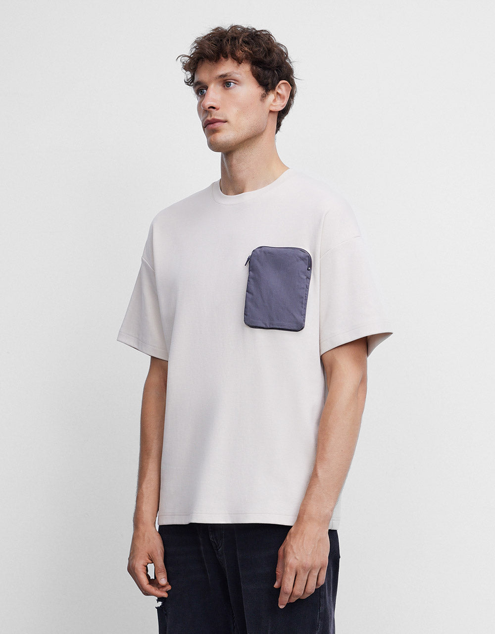 Colorblock Knit T-Shirt