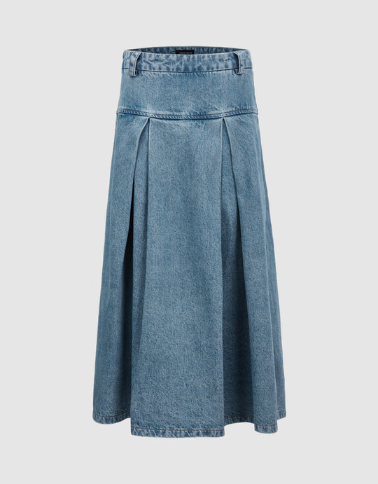 Midi Denim Skirt