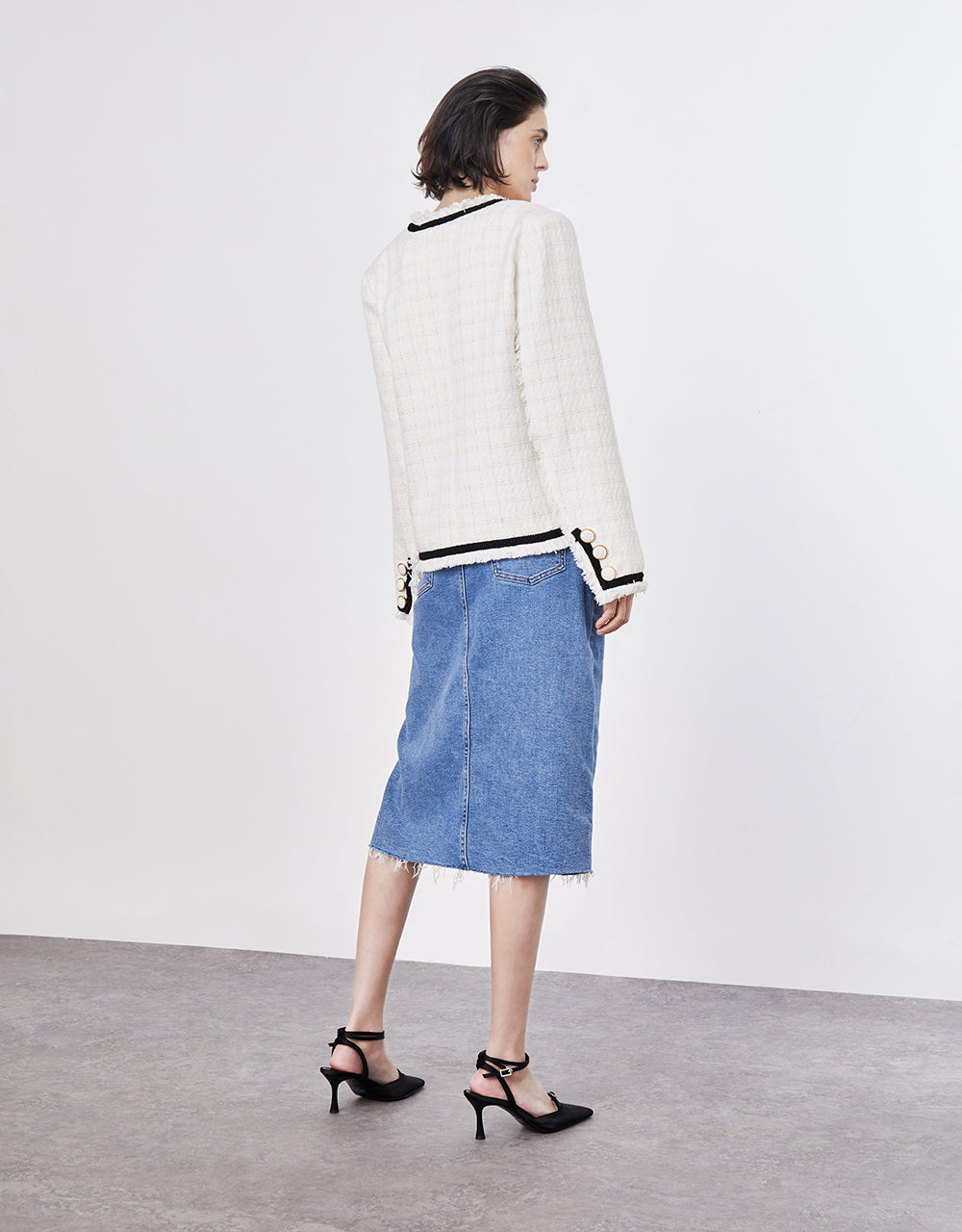 Contrast Trim Jacket