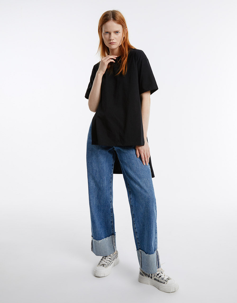 Asymmetrical Hem T-Shirt