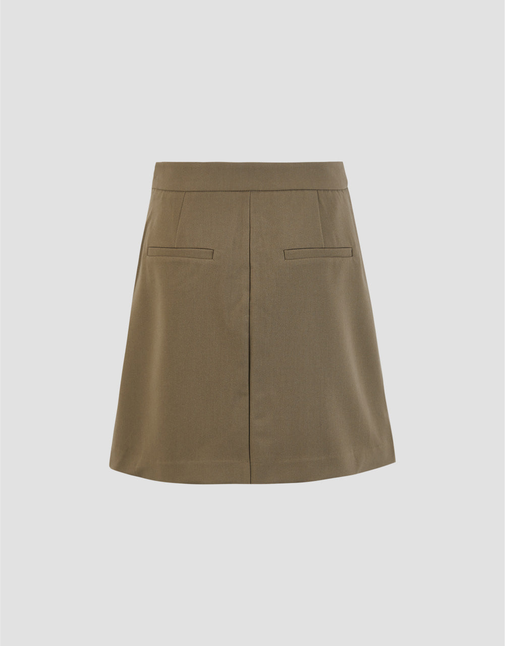 Pleated A-Line Skirt