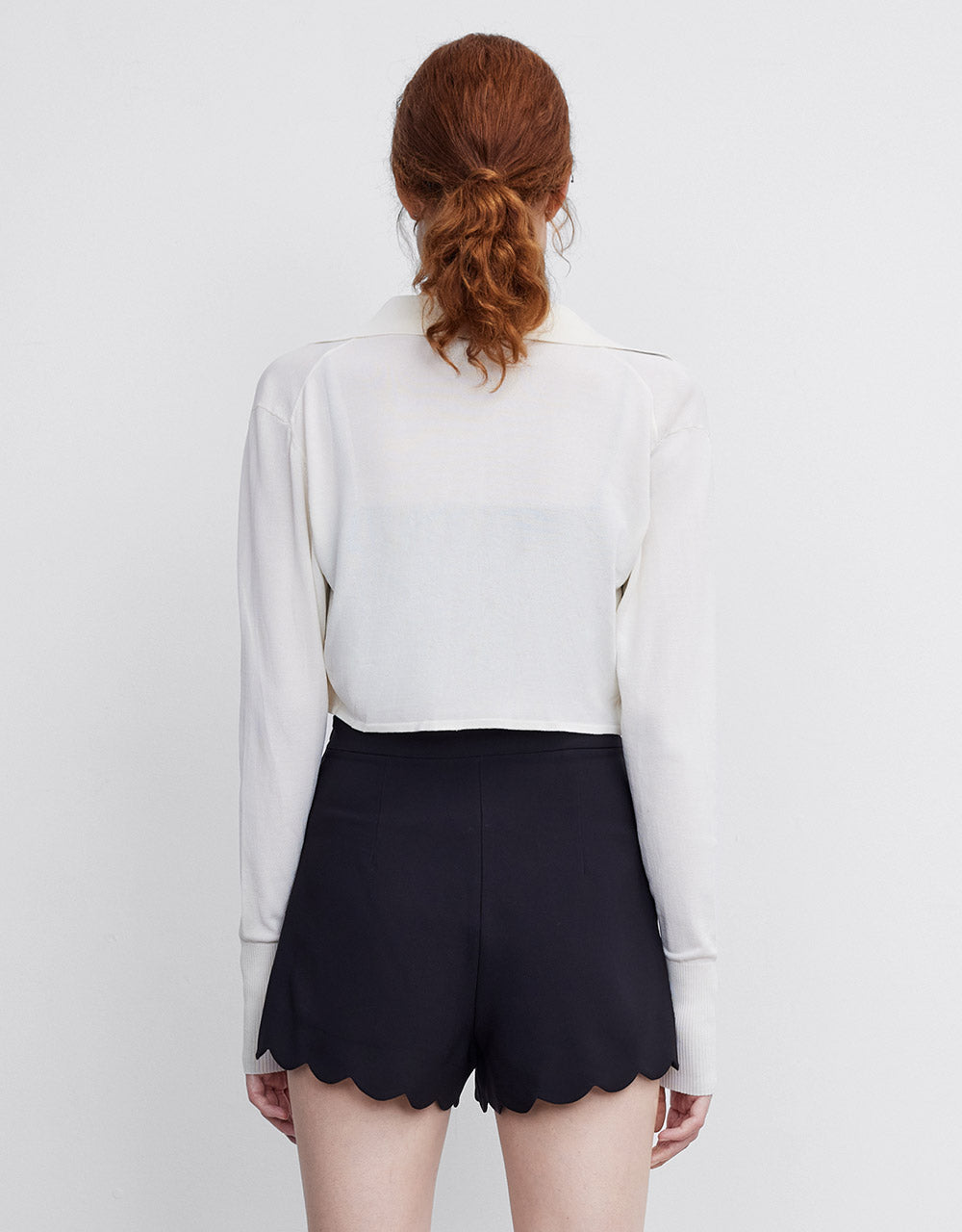 Tie Front Cropped Cardigan