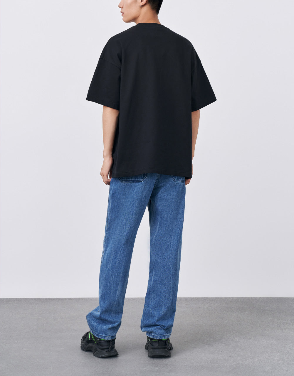 Printed Straight Jeans