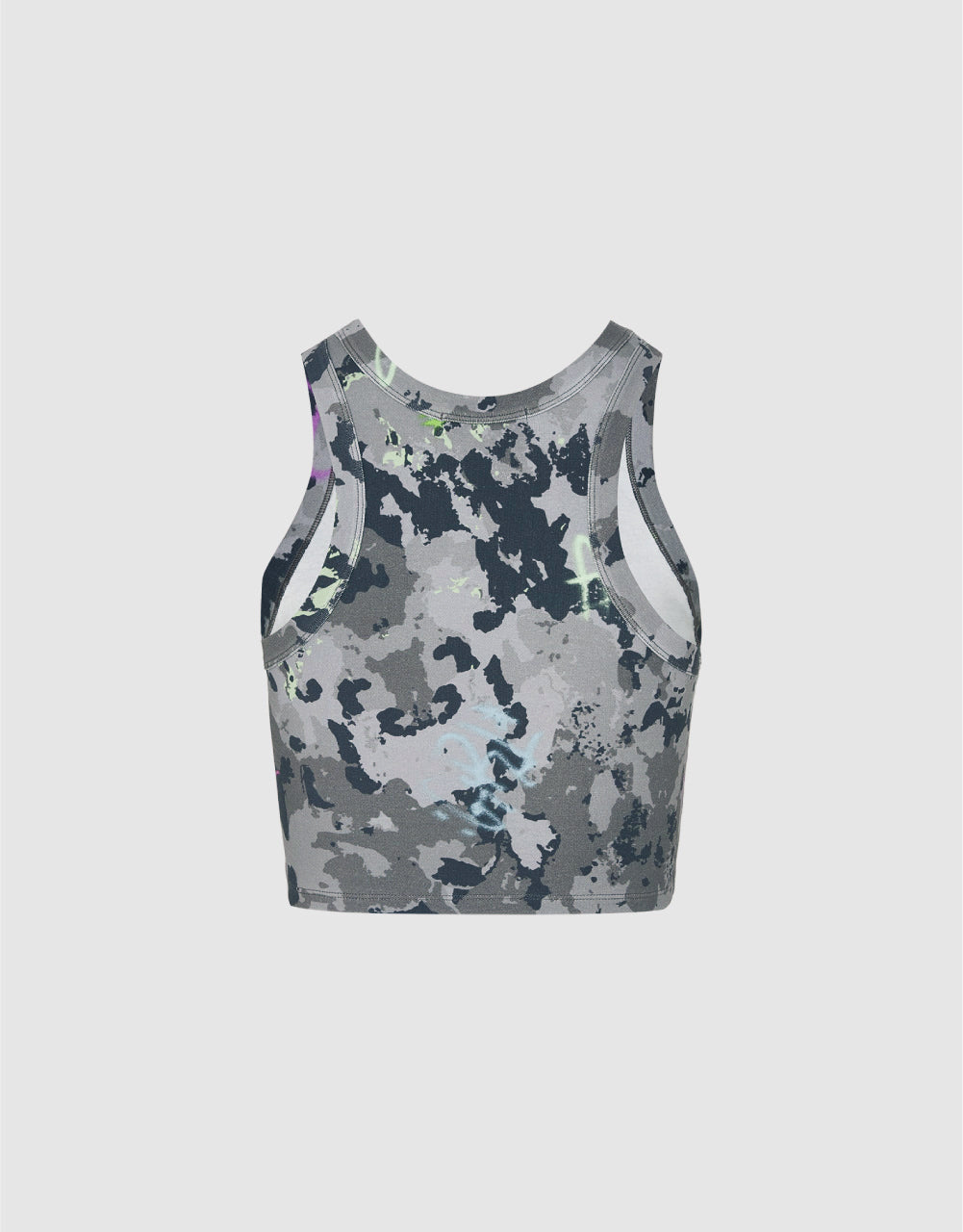 Crew Neck Camouflage Tank Top