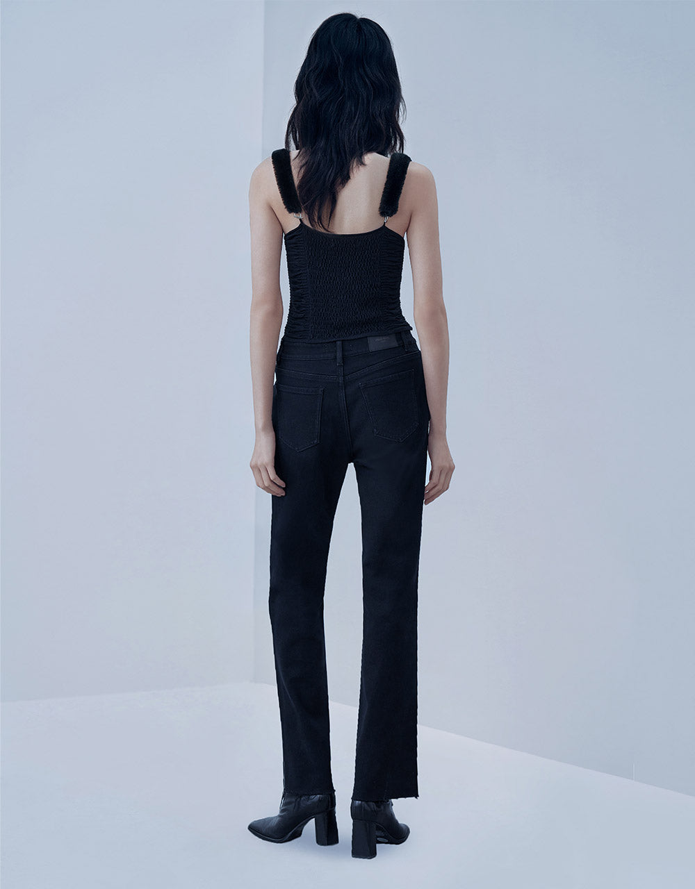 A+ Denim Frayed Hem Jeans