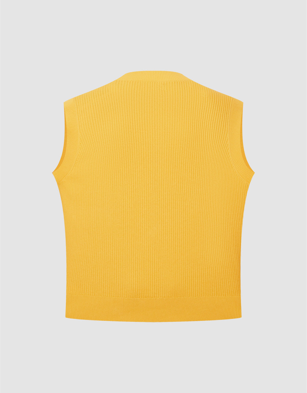 Bottles Embroidered V-Neck Knitted Vest