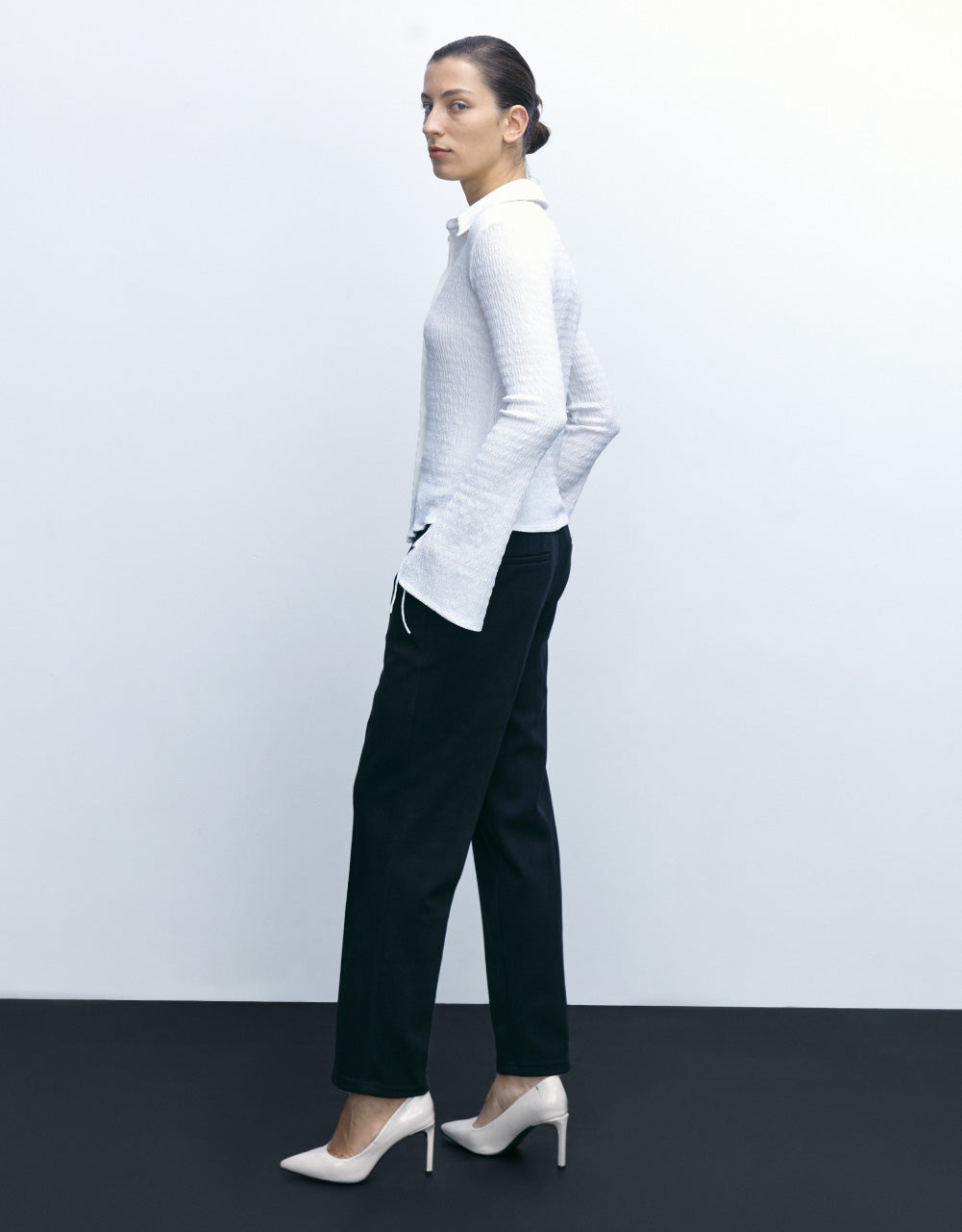 Button Up Textured Shirt