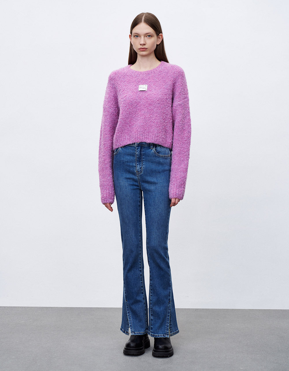 Badge Logo Cropped Sweater