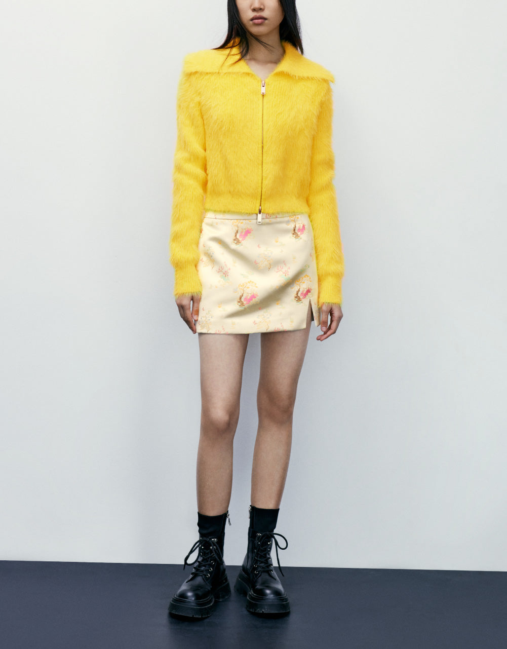 Emroidered Mini Skirt