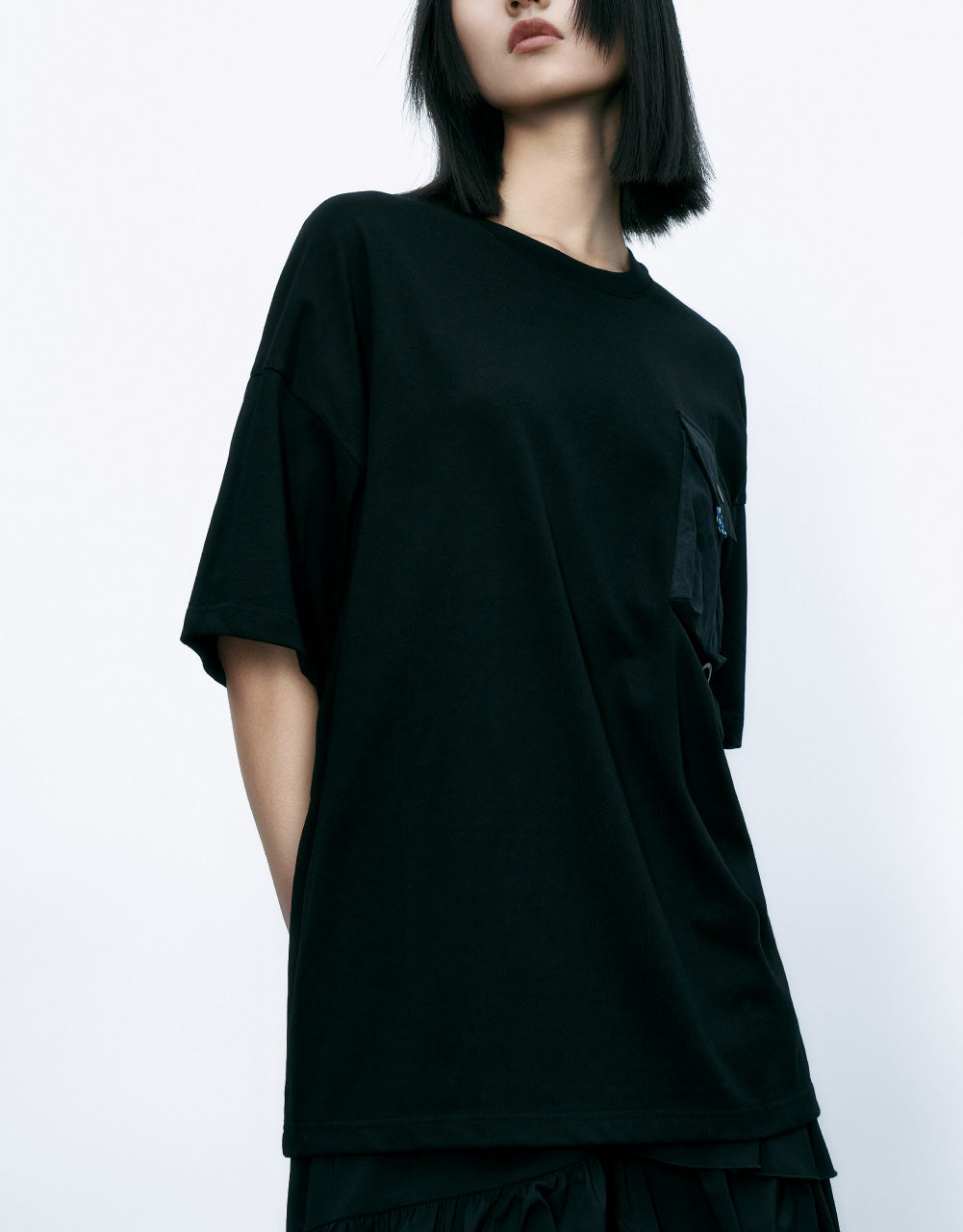 Pocket Detail Crew Neck T-Shirt