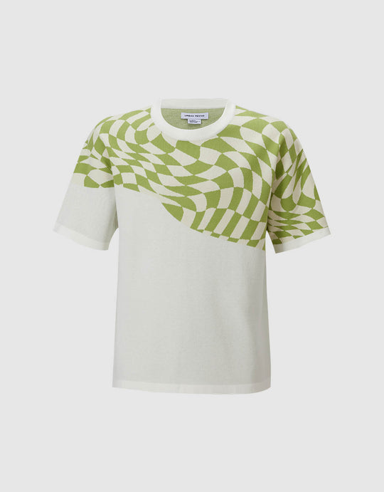 Checkered Print T-Shirt