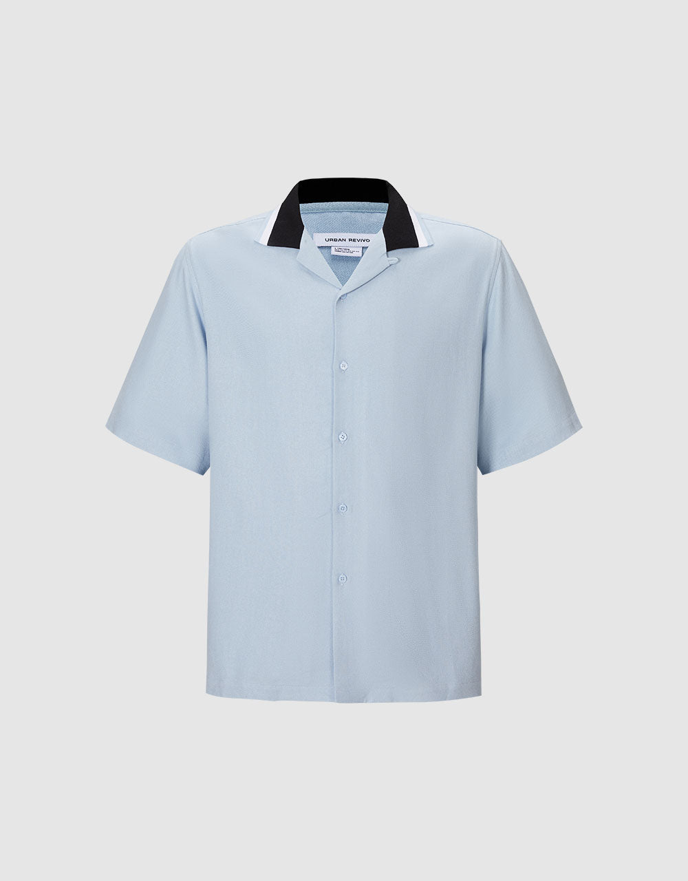 Contrast Collared Shirt