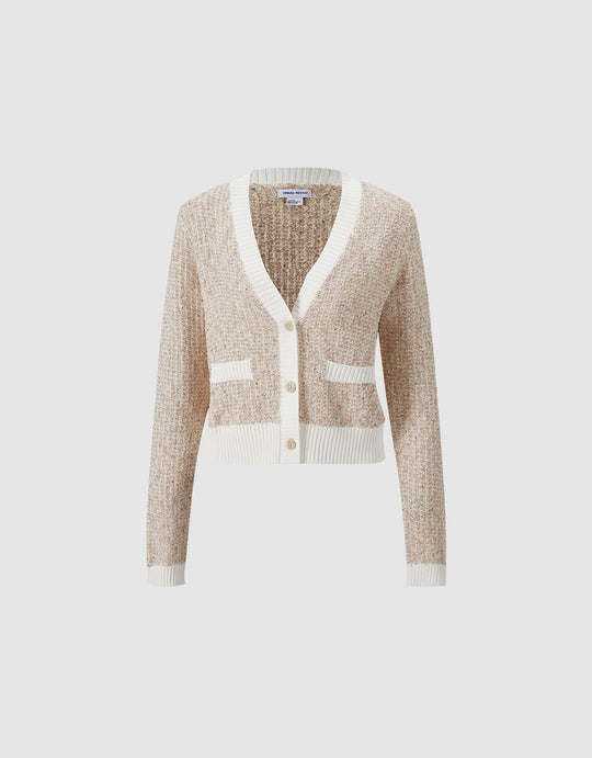 Contrast Trim Cardigan