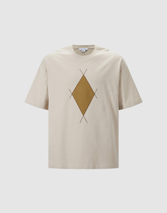 Argyle Print T-Shirt