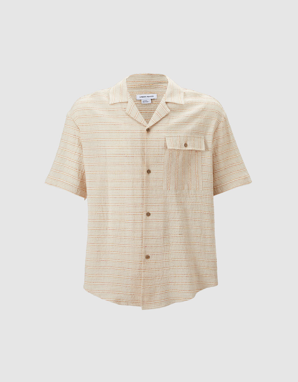 Striped Shirt With Flap Pocket