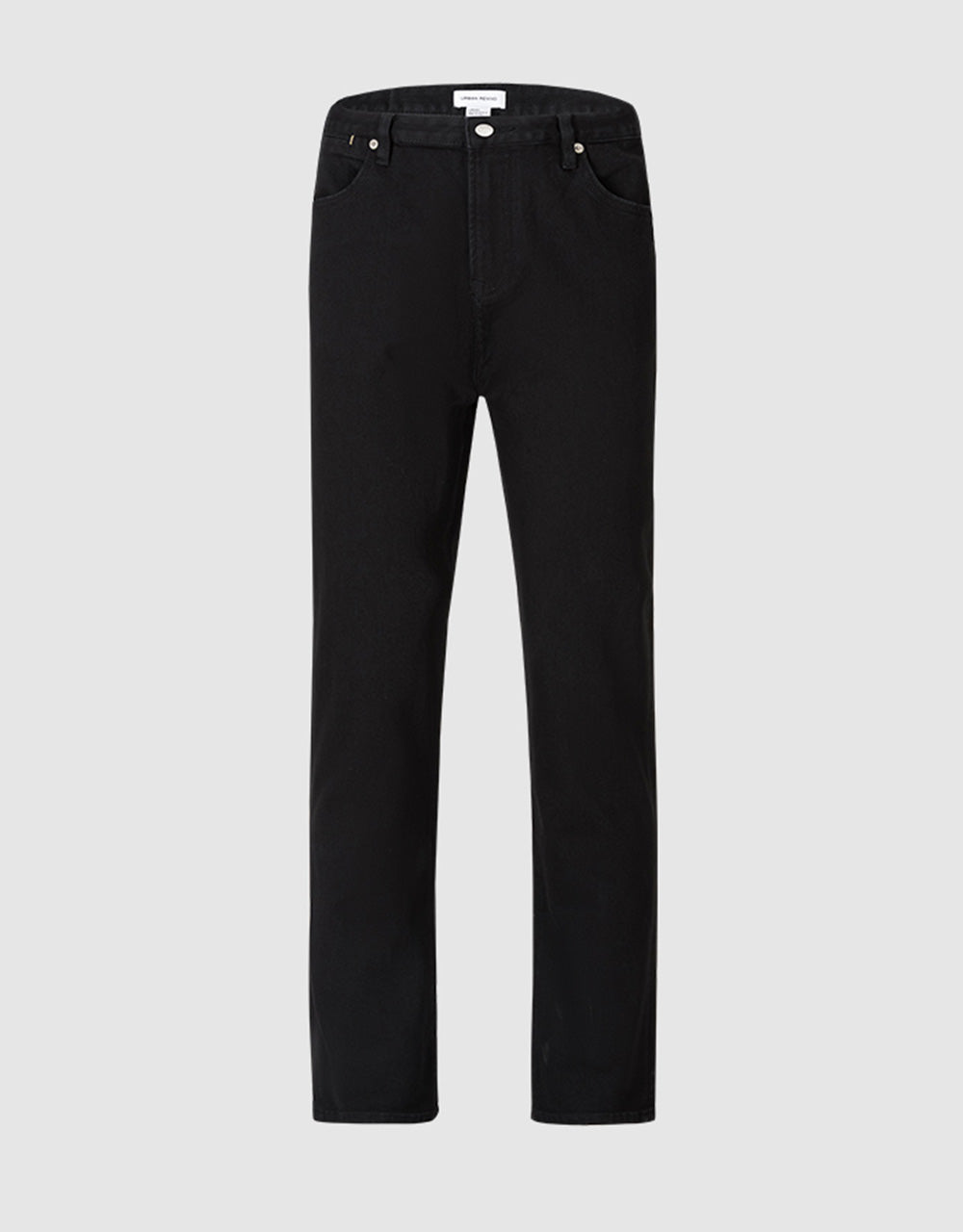 Mid Waist Straight Jeans