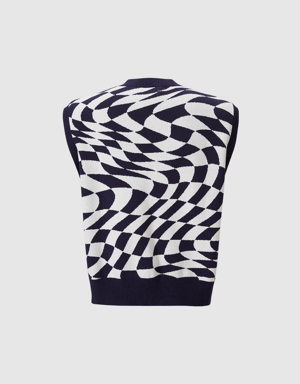 Checkered Sweater Vest