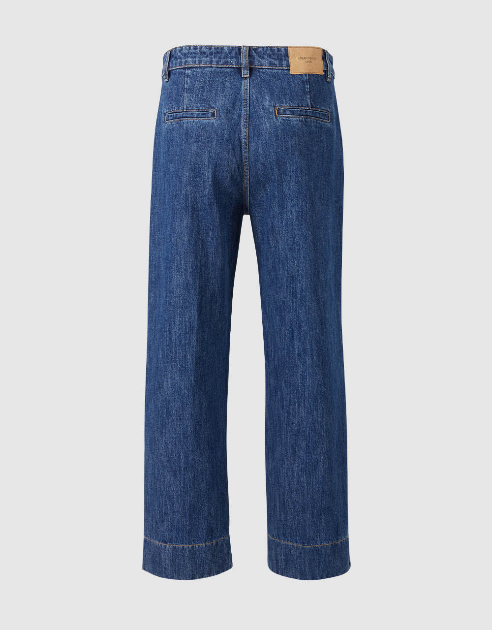 Mid Waist Straight Pants