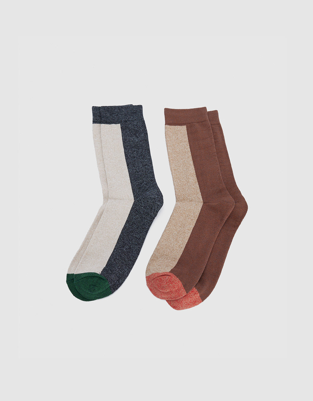 2-Pack Of Colorblock Socks