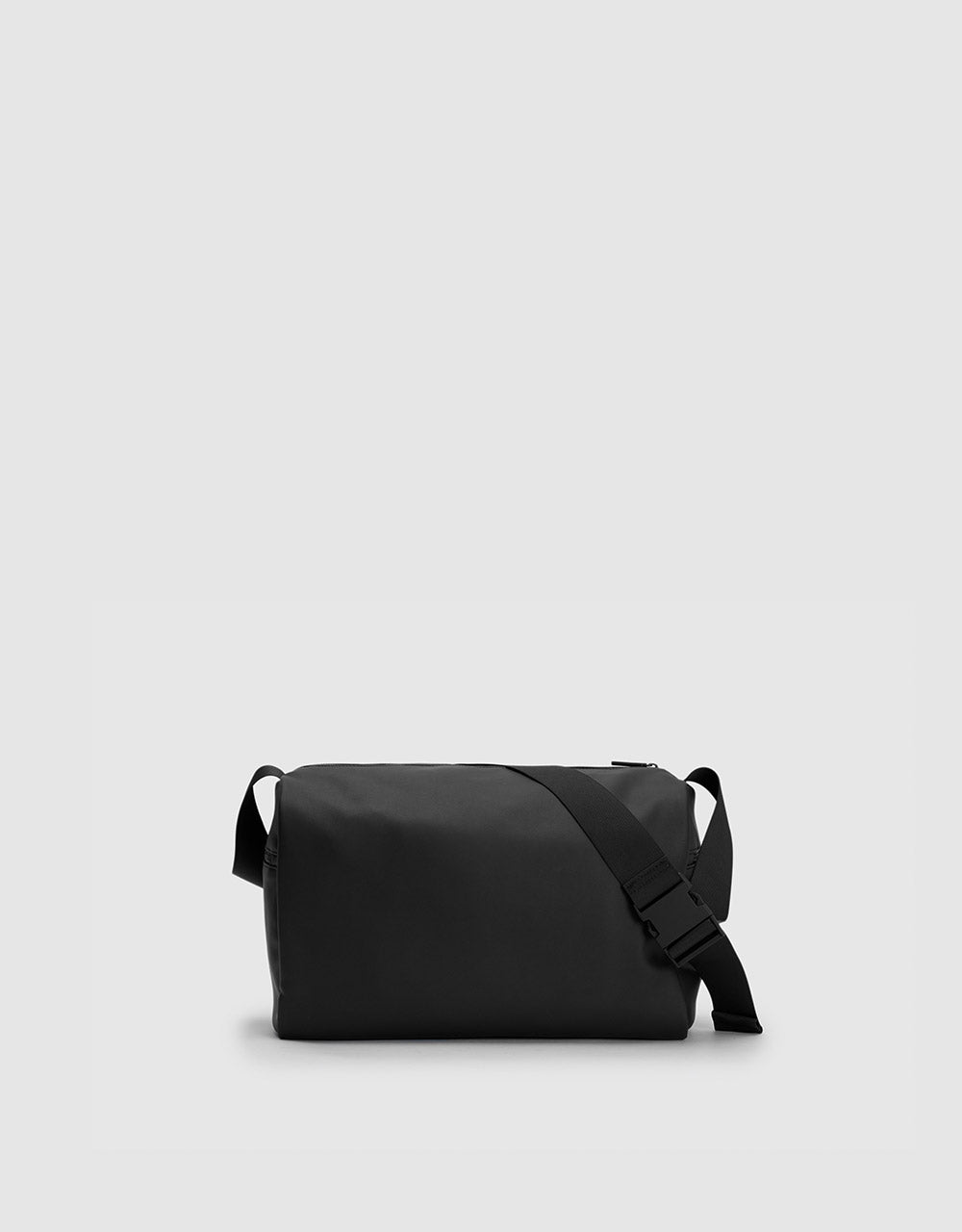 Faux Leather Messenger Bag