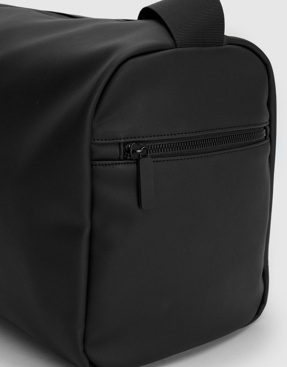 Faux Leather Messenger Bag