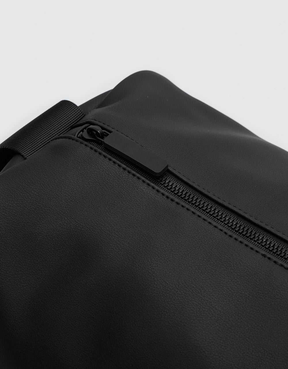 Faux Leather Messenger Bag