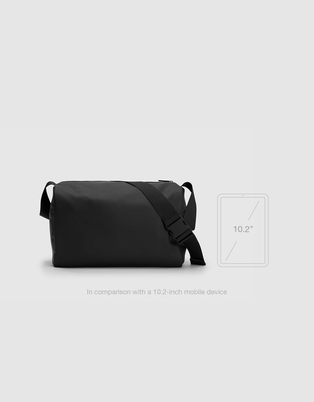 Faux Leather Messenger Bag