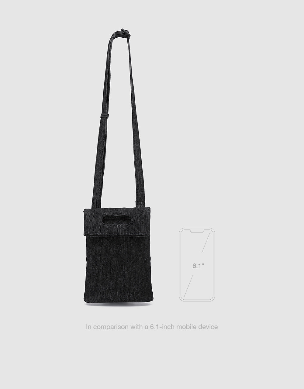 Textured Denim Bag